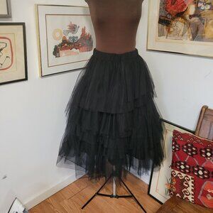NWT Black Tulle Skirt Size XL
